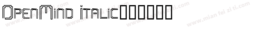 OpenMind Italic字体转换